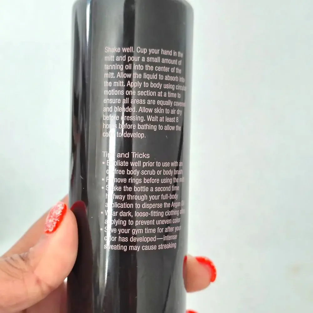 Josie Maran Argan Liquid Gold Self Tanning Oil Mango Clementine 8.6 oz. 80% Full
